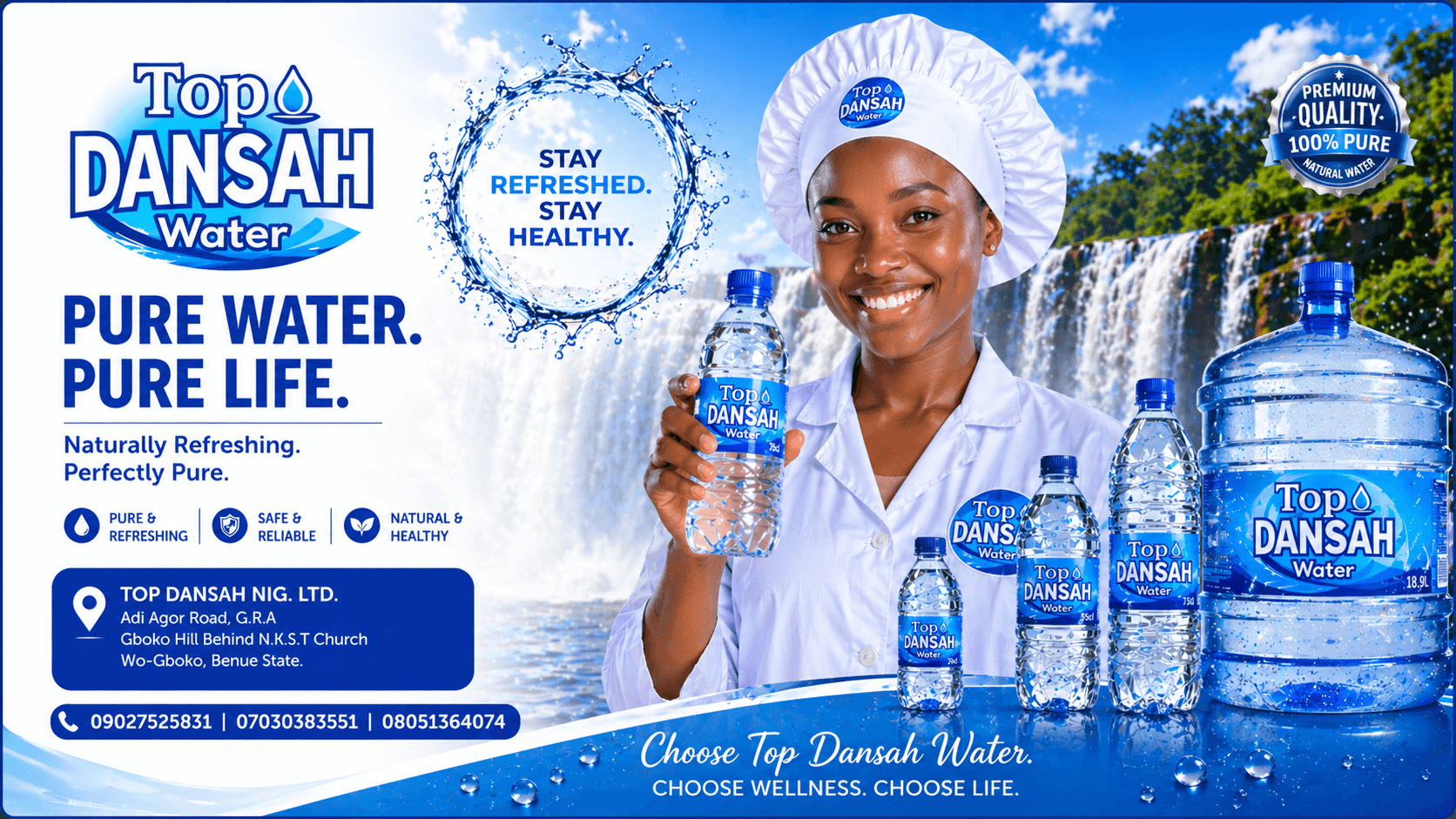 Top Dansah Water bottled drinking water